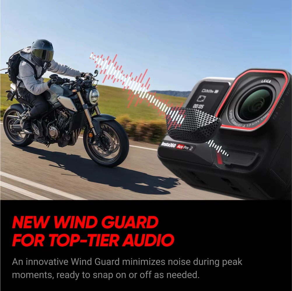 Insta360 Ace Pro 2 - 8K Waterproof Action Camera Co-Engineered with Leica, 1/1.3" Sensor, Dual AI Chip, Leading Low Light