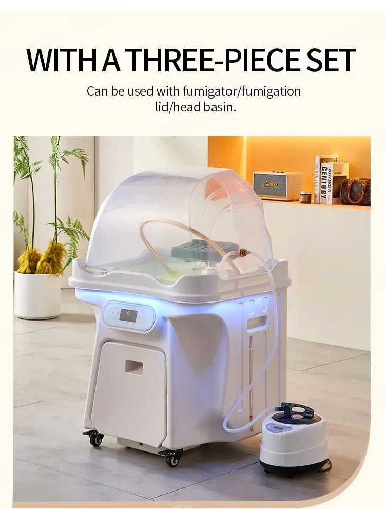 Professioneller Friseursalon-Möbel, tragbarer Shampoo-Stuhl mit Rückspülbeckenzubehör