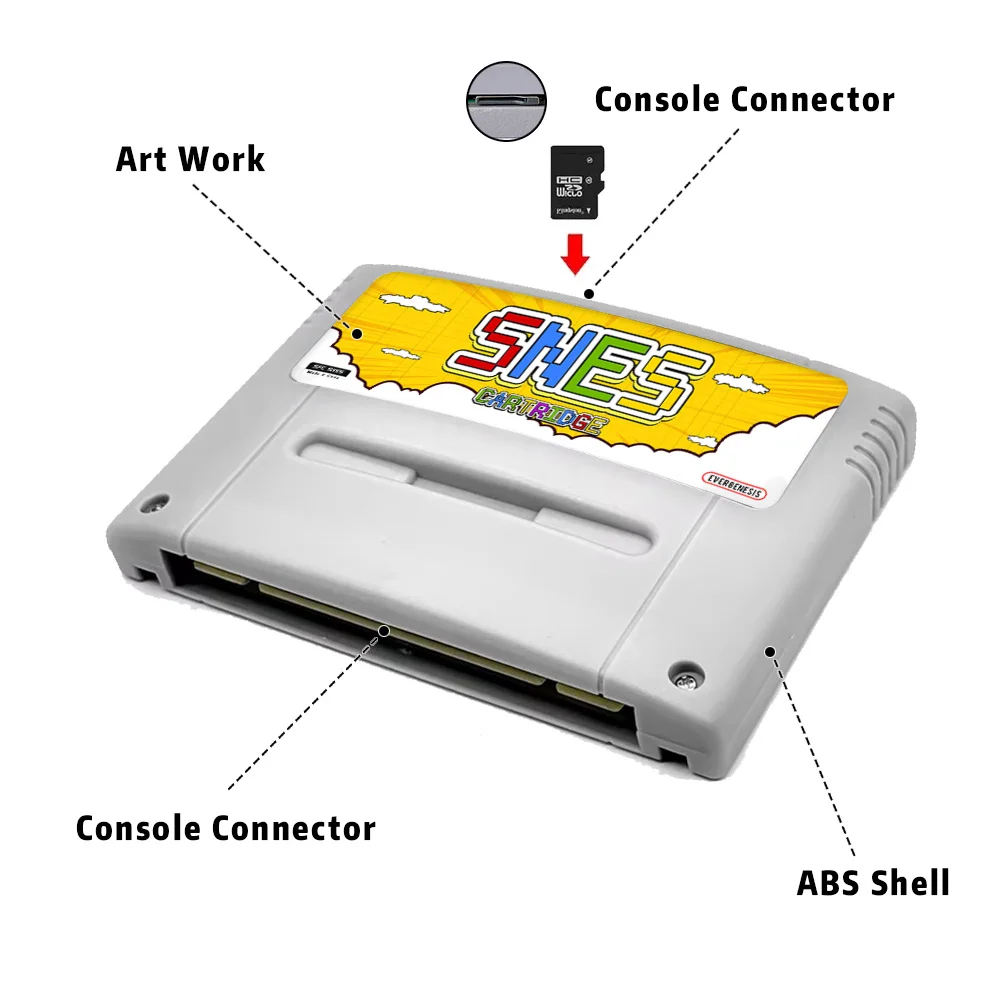 Scheda SFC 3000 in 1 con cartuccia di gioco per carte TF da 8 GB per accessori di gioco per carte di memoria per console di gioco Super Famicom SNES SFC