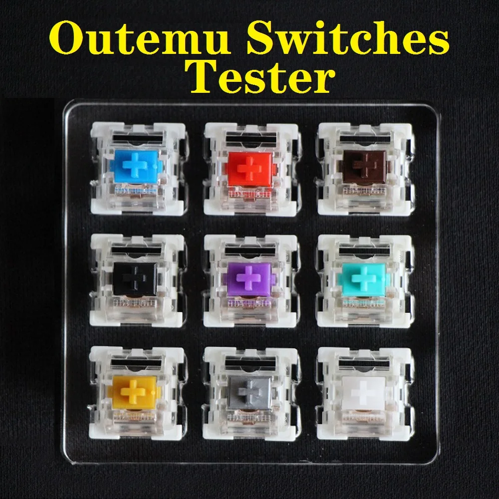 Outemu Công Tắc Bút Thử Cho Bàn Phím Cơ Xanh Đỏ Nâu Đen Tím Xanh Vàng Bạc Im Lặng Trắng Trục Tùy Chỉnh Chơi Game