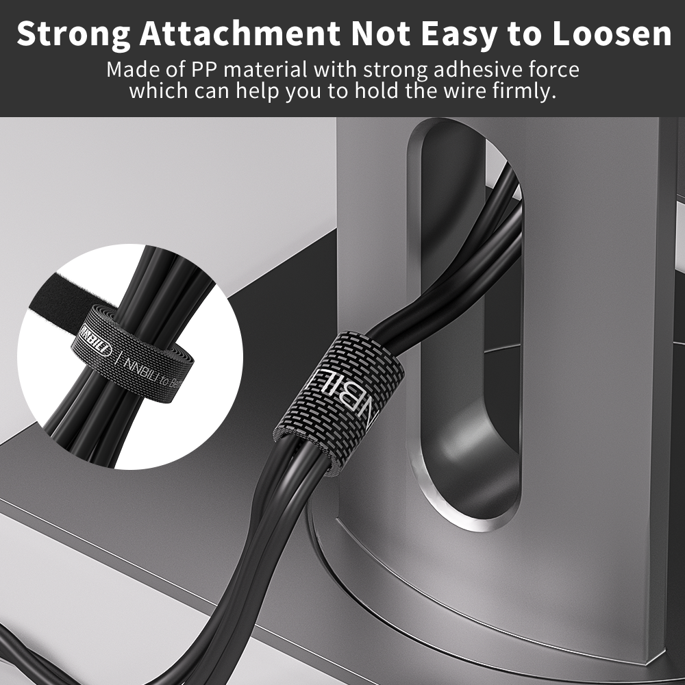 NNBILI Velcros Cable Organizer USB Cable Management Protector Winder Cord Organizer For iPhone Mouse HDMI Wire Ties Organizador