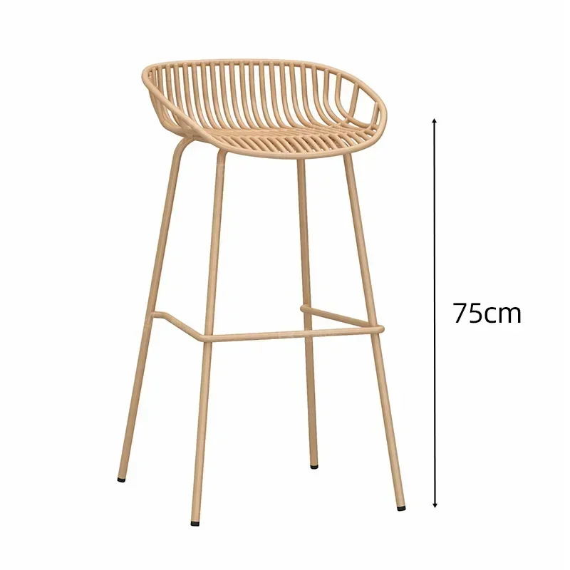 อาหารเช้าหรูหราเก้าอี้บาร์ห้องครัว Modern Design Home Nordic Minimalist สูงเก้าอี้บาร์สํานักงาน Taburete De Madera เฟอร์นิเจอร์