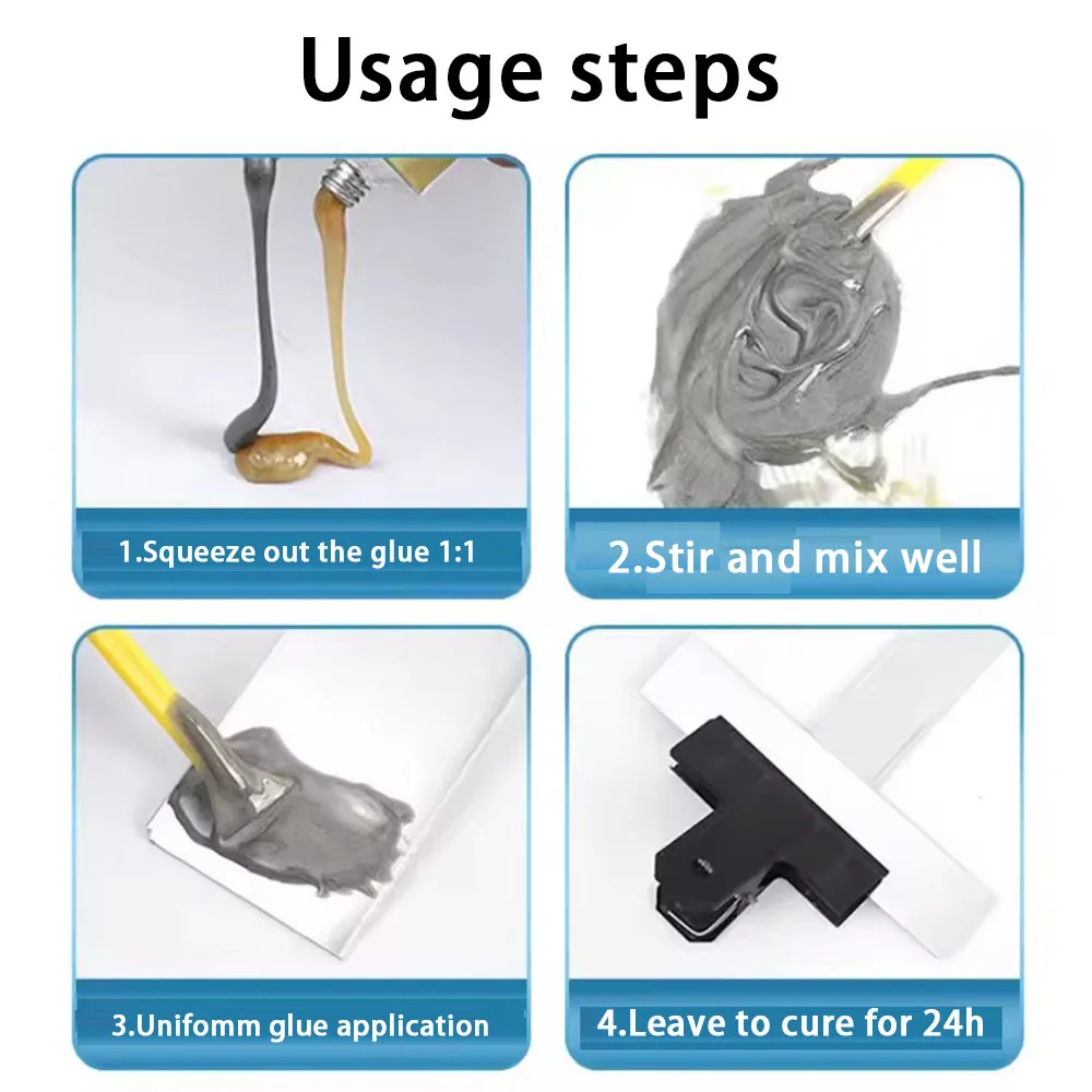 Pegamento de reparación de metales súper fuerte, pasta de soldadura en frío Ab de alta resistencia, reparación de plástico, agente de reparación Industrial, accesorios de soldadura