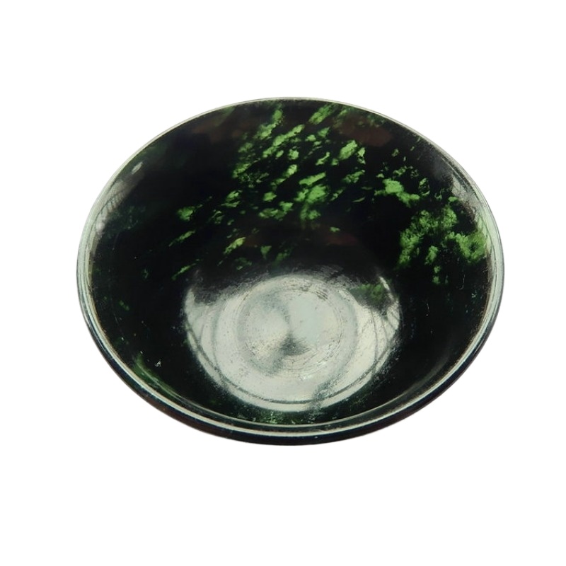 Natural Wine Glass Wine Utensils Dark Green Jade Tea Cup Medicine King Stone Jade Cup Ornament