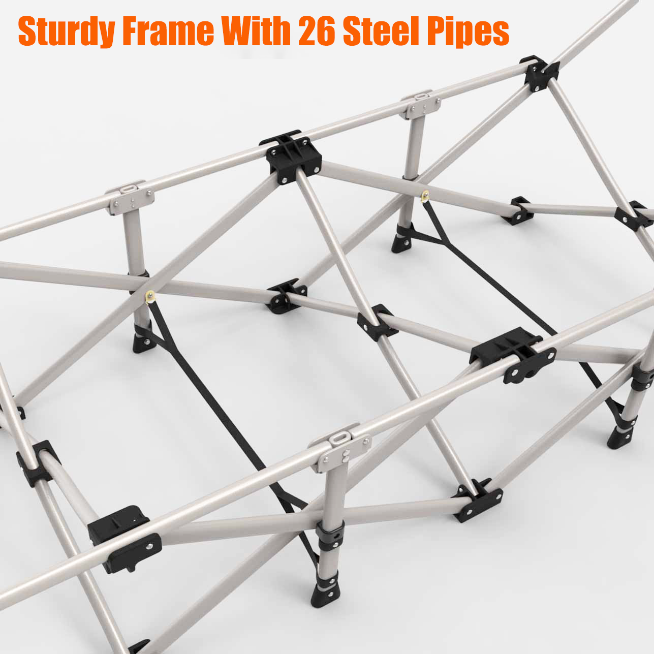 Niceway Camping Cot Foldable Bed with Mattress Portable Outdoor Daybed Office Nap Beach Camp Hiking