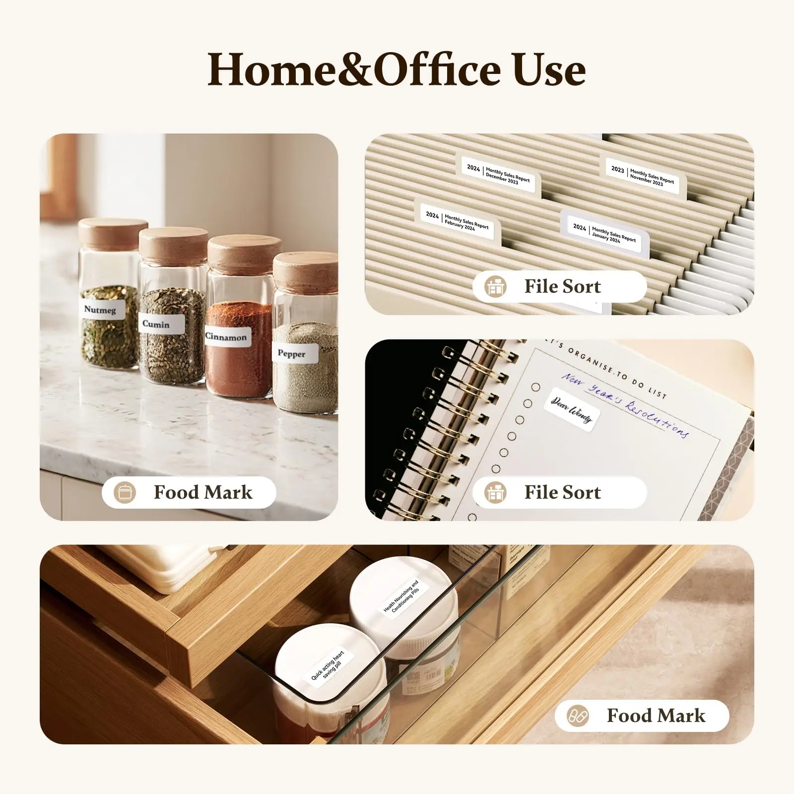 Niimbot D11/D110 Label Maker Wireless Pocket Self-Adhesive Name Tag Sticker Printer for Home Office
