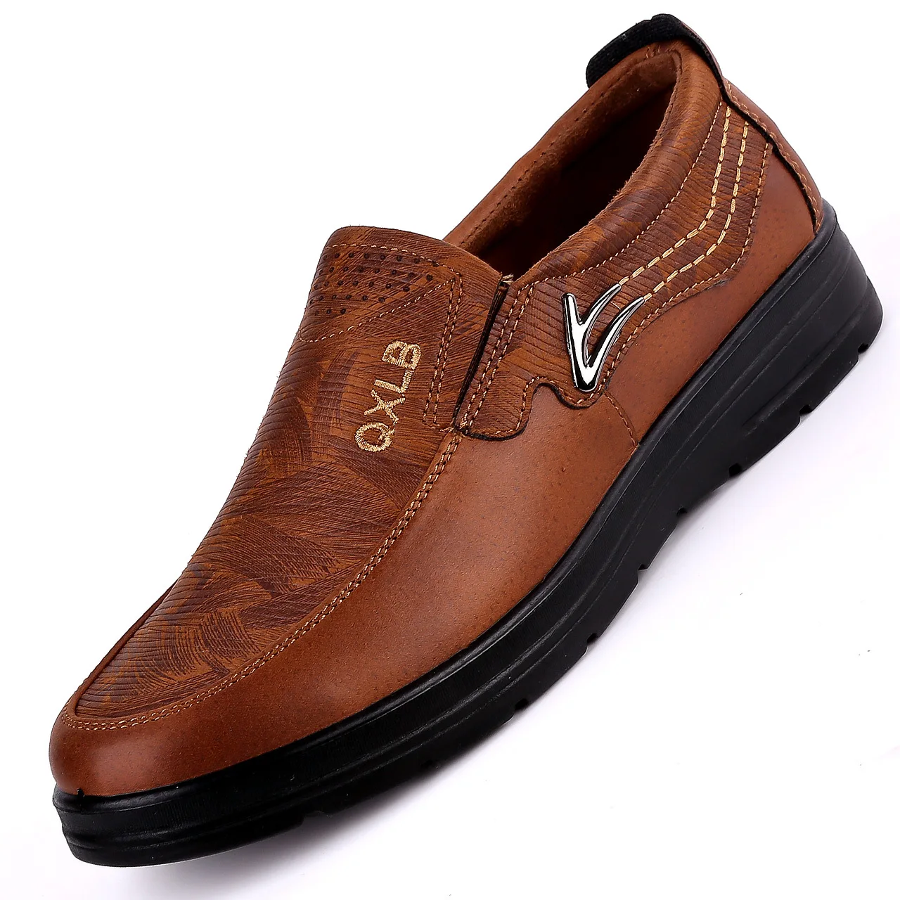 Nova marca registrada tamanho 38-48 sapatos casuais masculinos de luxo moda sapatos de couro para homens primavera outono sapatos planos tênis de condução