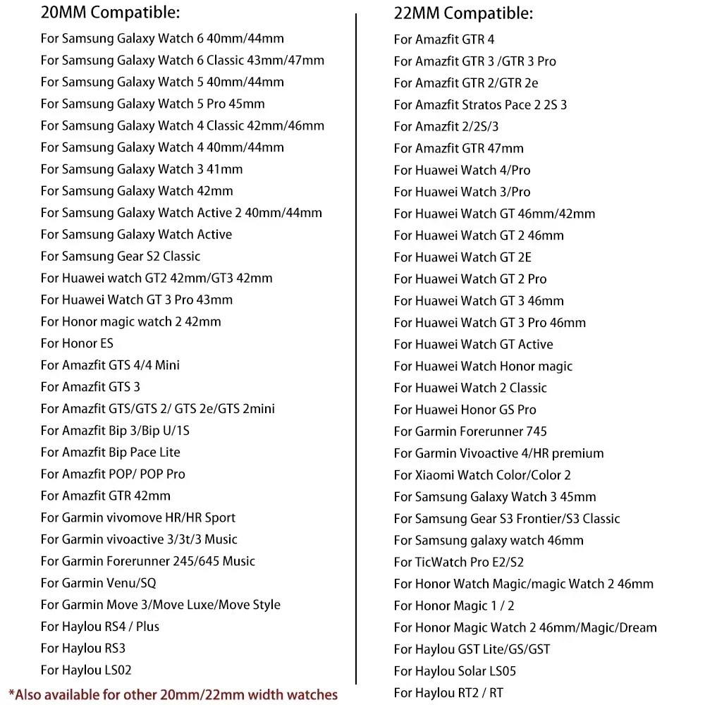 20 ミリメートル 22 ミリメートルシリコンストラップサムスンギャラクシーウォッチ 7/6/5/4 44/40 ミリメートル 6 4 クラシックギア S3 ユニバーサルバンドブレスレット Huawei 社 GT3 4Pro