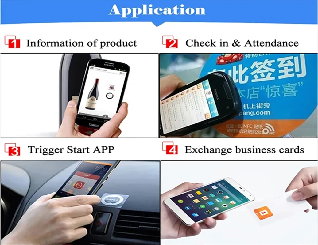 10/20/50PCS NFC Tag Ntag216 Label NFC 216 Adhesive Sticker RFID 13.56Mhz For Huawei Share ios13 Personal Automation Shortcuts