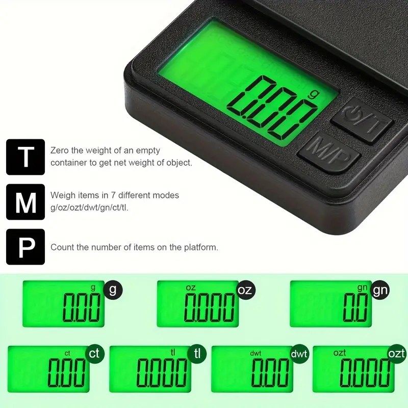 100/500G 0.01G Mini Digitale Weegschaal Hoge Precisie Elektronische Pocket Weegschaal Sieraden Gewicht Keuken Draagbare Elektronische Weegschaal