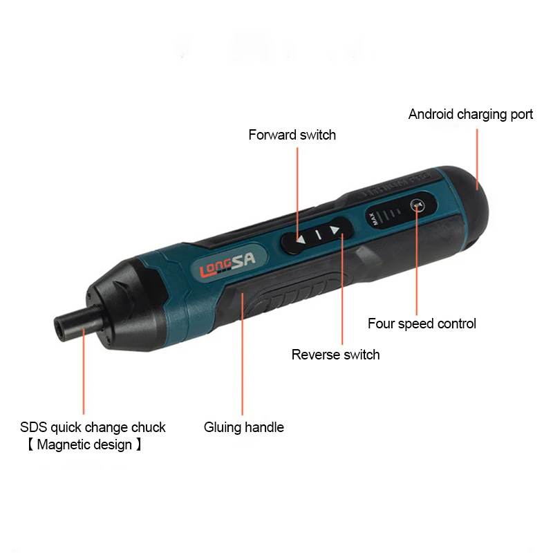1300MAH akumulatorowy zestaw wkrętaków elektrycznych akumulatorowych 3.6V wkrętaki elektryczne wiertarka 4 śrubokręt dynamometryczny narzędzie do naprawy gospodarstwa domowego