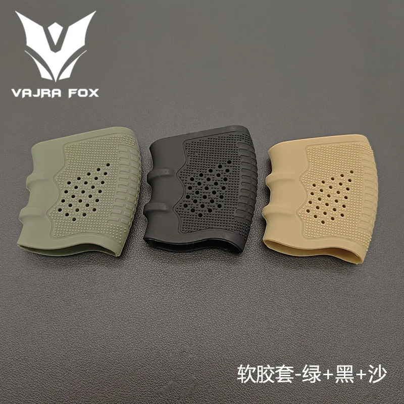 Capa tática universal para aperto de arma, capa de borracha antiderrapante para glock g17, g18, g19, acessório de arma