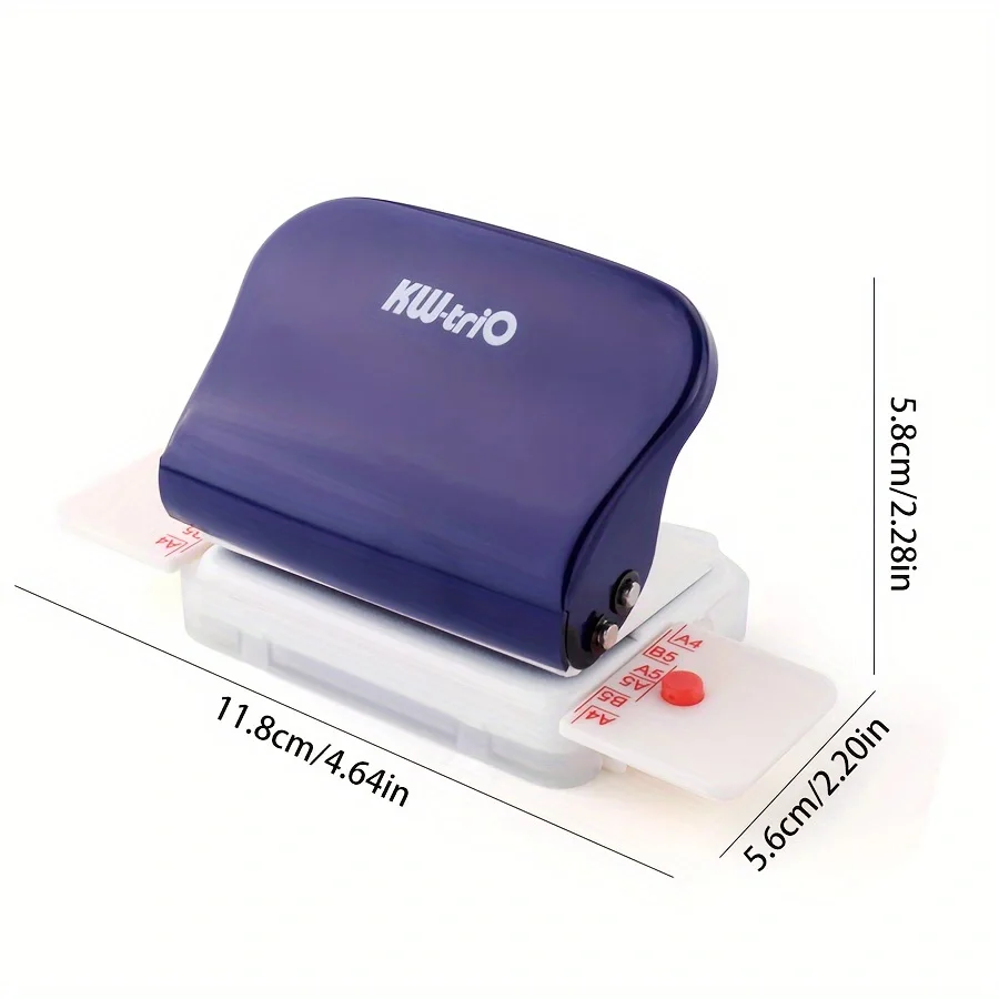 1pc 6-hole punch, loose-leaf book DIY binding supplies,Notebook journal binding office paper cutter-office