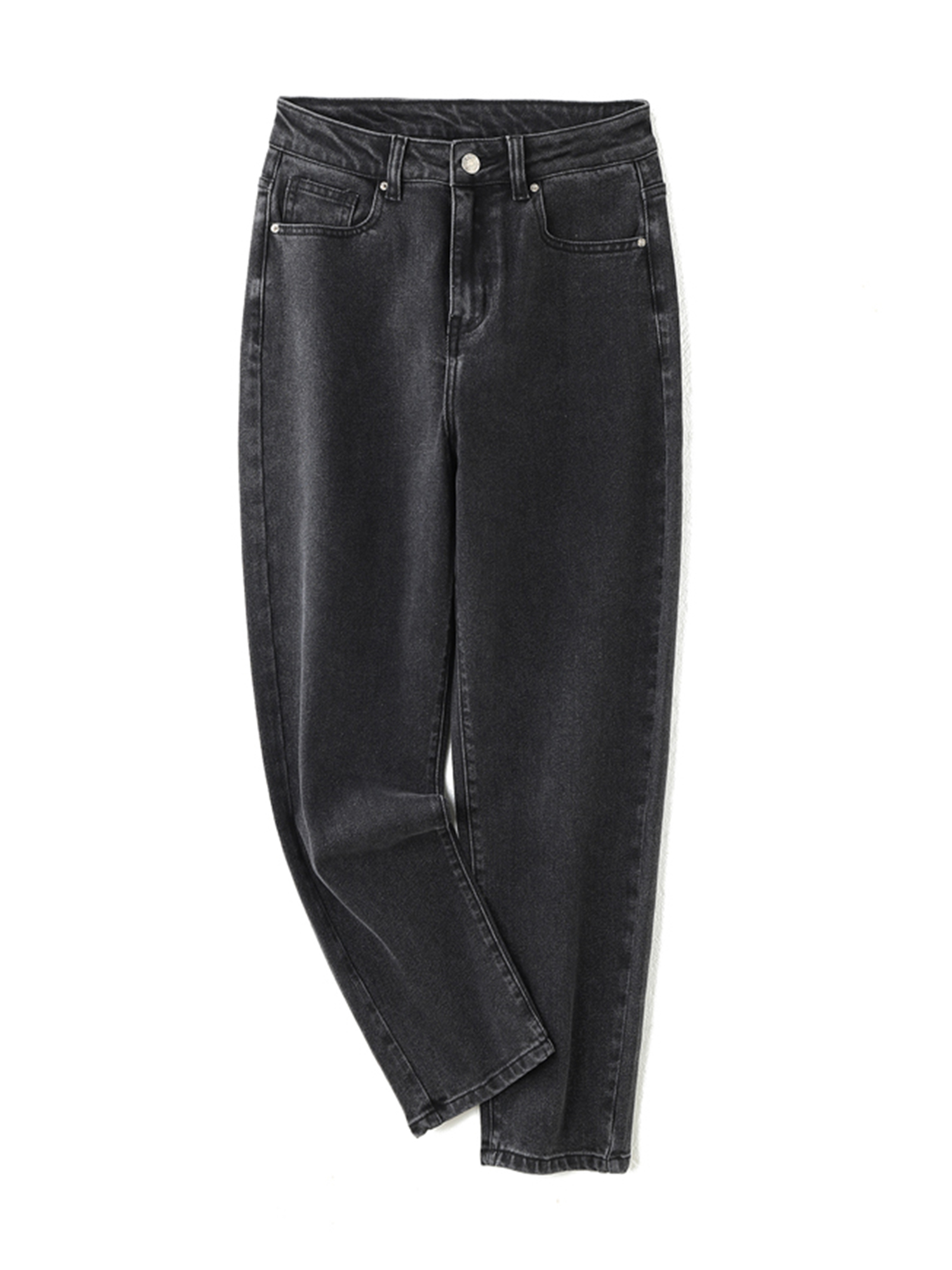 Pantalones vaqueros holgados y elásticos para mujer de talla grande, 5XL, 6XL, 100kg, color negro, talla grande, vaqueros para mujer