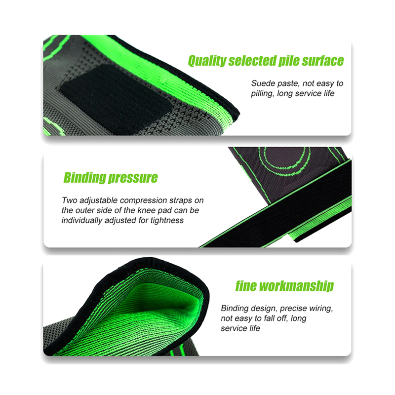 1pcs 밴드 압축 운동, 피트니스 무릎 패드, 달리기, 등산, 농구 무릎 패드, 따뜻한 나일론 스포츠 무릎 패드
