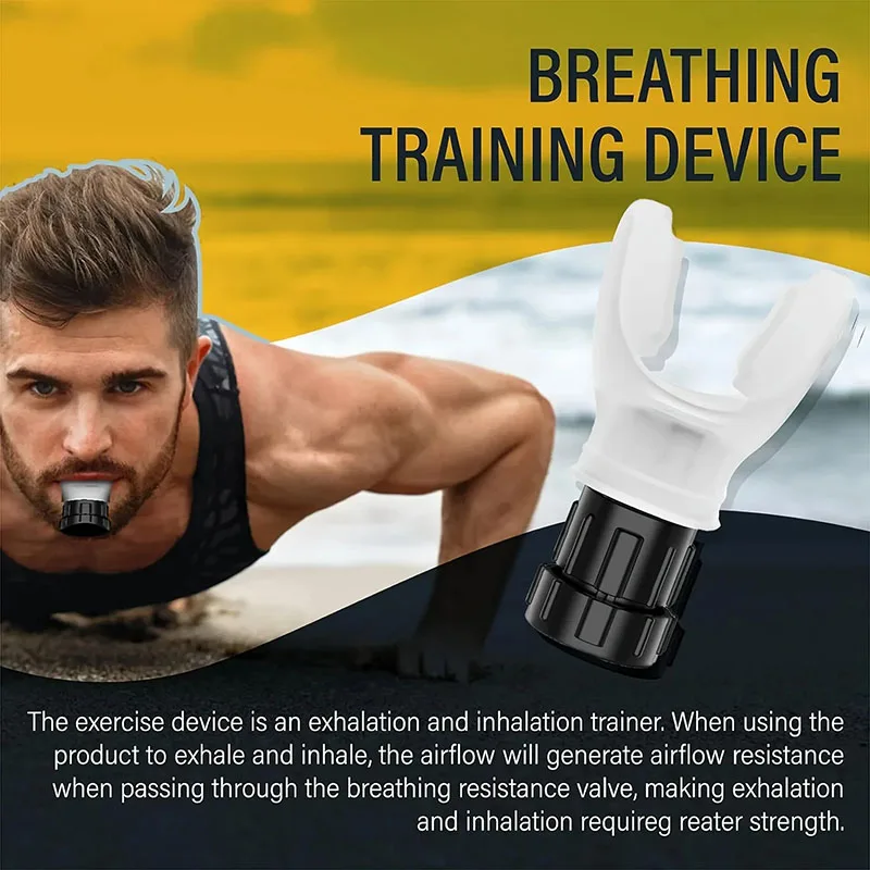 Allenatore respiratorio in silicone Ventilatore polmonare Attrezzatura per il fitness Strumenti per l'allenamento respiratorio ad alta quota per l'esercizio