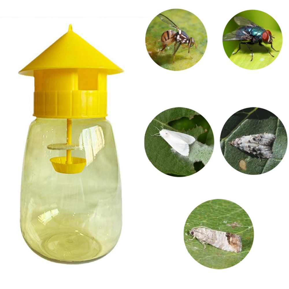 Armadilha para moscas de frutas, armadilha para drosophila de plástico ao ar livre, armadilha anti-moscas para pomar, produtos de controle de pragas, suprimentos de jardim