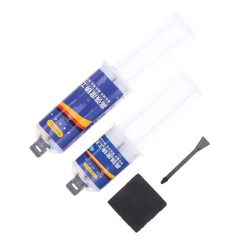 50/100Ml Koudlas Sterke Defect Reparatiemiddel Metaalreparatiepasta 2 In1 Industriële Ab Caster Lijm Hittebestendige Kit