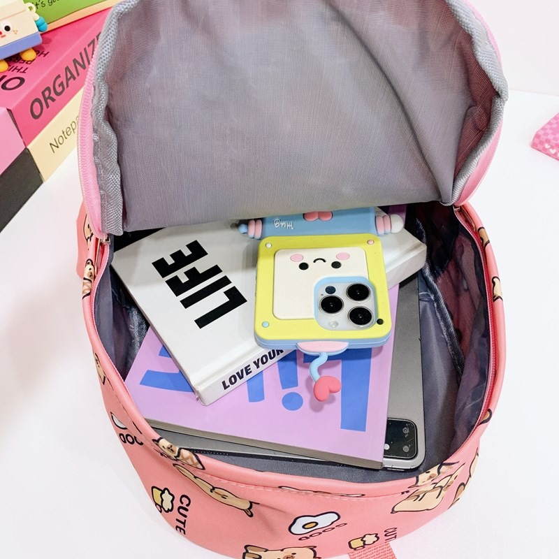 귀여운 대용량 Schoolbag 빨 수있는 방수 다목적 배낭 통기성 뒤 패드 만화 여행 가방 학생