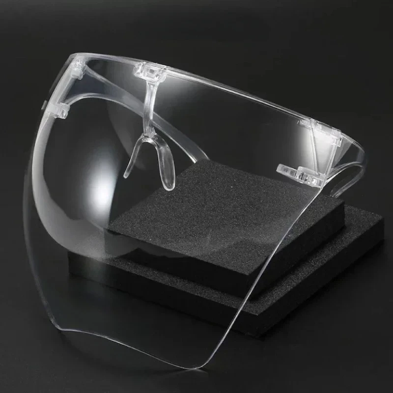 Lightweight Full Coverage Safety Mask: HD Transparent, Anti-Splash Protective Screen for Nail Techs, Artists, Cooks & DIY Enthus