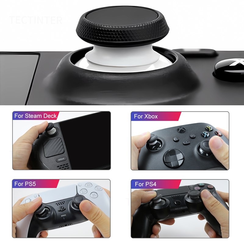 Anel de Borracha Joystick de Proteção Elástica Anel de Borracha para PS5 PS4 Steam Deck Rocker Tampa de Anel de Silicone para Rock Ally Game Console 8Pcs