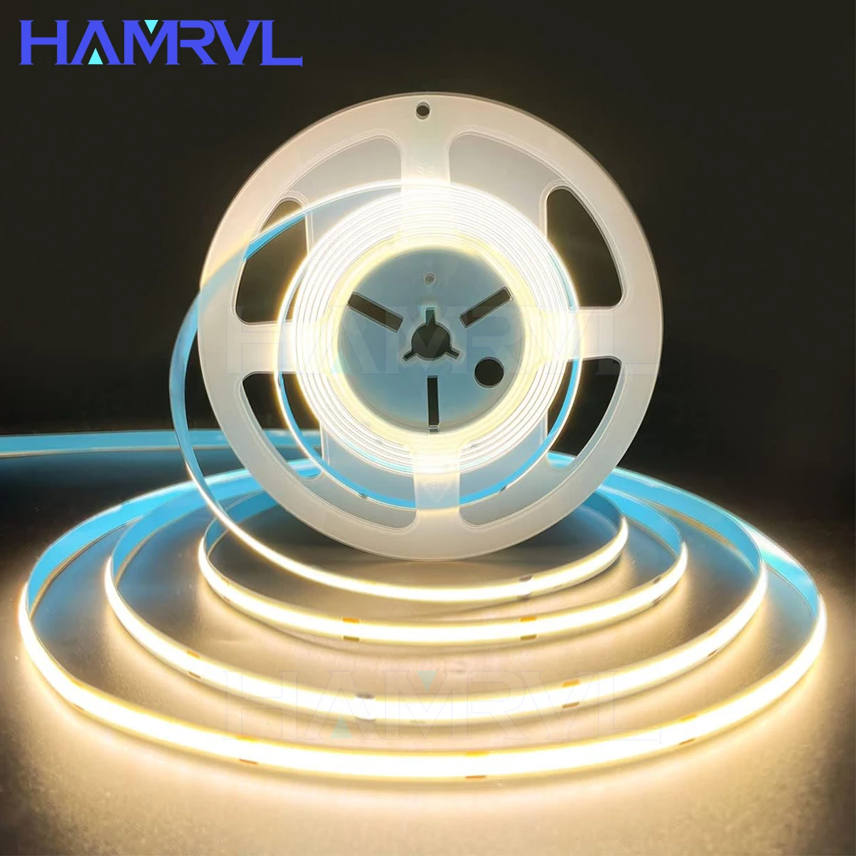 Ultrahelle COB-LED-Streifenlichter, 16,4 Fuß – 320 LEDs/m, hohe Dichte, dimmbar, 3000 K–6500 K Farbtemperatur, flexibles CRI90-Bandlicht