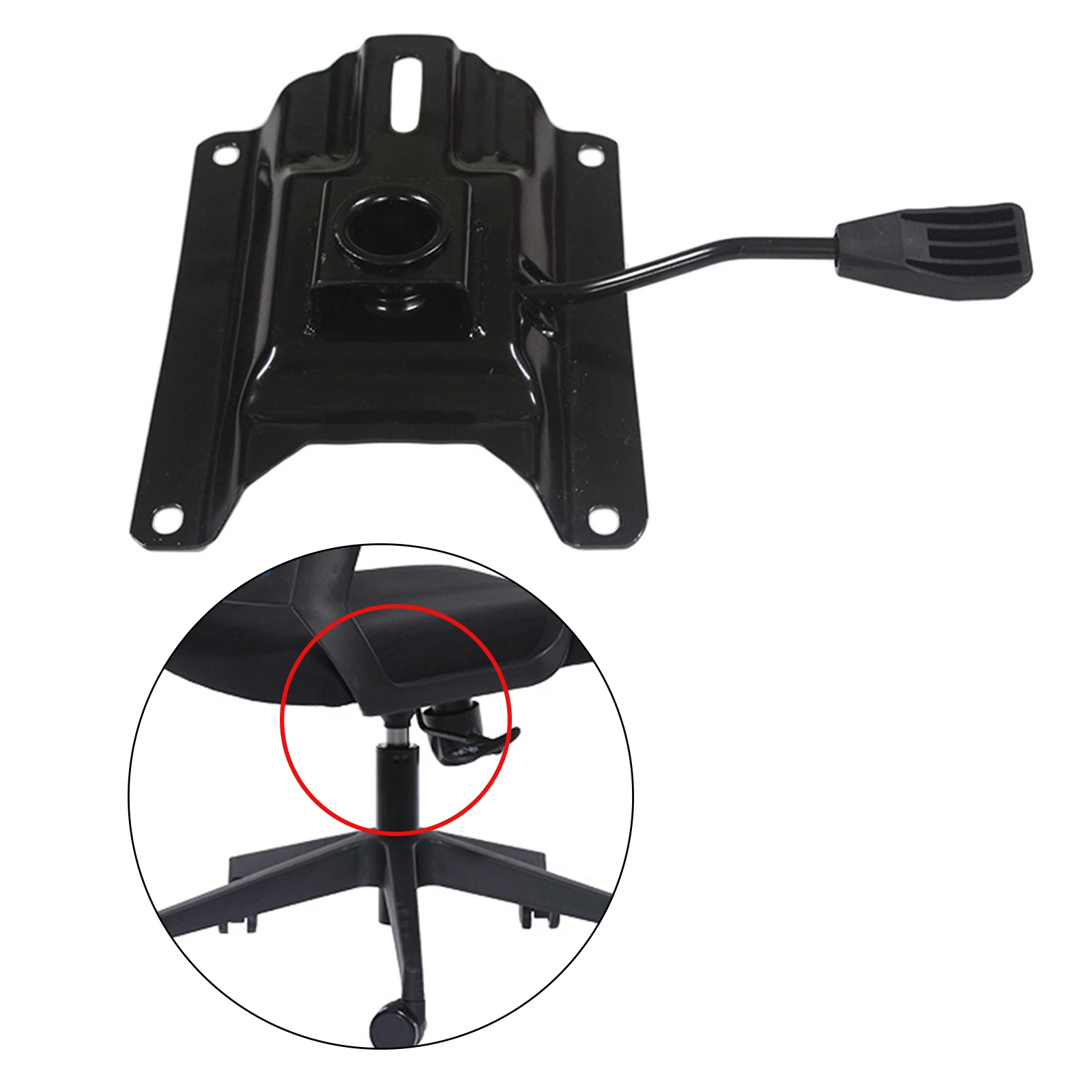 Ergonomic Office Chair Swivel Plate Replacement Seat Control Mechanism Universal Enhanced Design for Furniture Comfort Stability