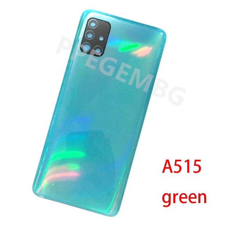 Nuevo para Samsung Galaxy A51 A515 A71 A715 funda carcasa de teléfono cubierta trasera de batería tapa de puerta trasera Panel chasis lente de cámara Adhsive