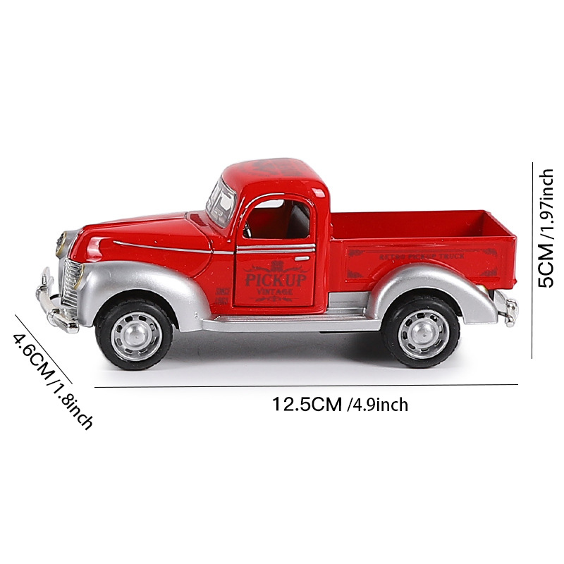 1:32 Alloy Pickup Truck Model Children's Toy Car Decoration Pull Back Car Model Boy Toy Die Cast Educational Toy