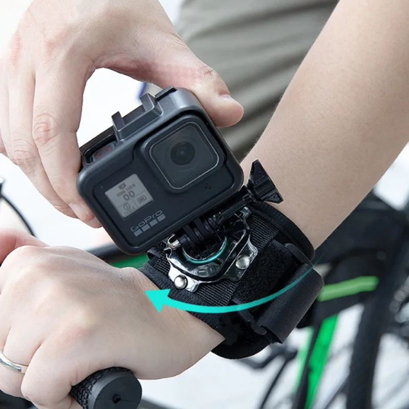 Correa de muñeca para brazo Plam, soporte de banda para montaje en tobillo, soporte de ciclismo para GoPro 13 12 11 10 9 Insta360 X5 X4 DJI Action 5 Pro 4, accesorios
