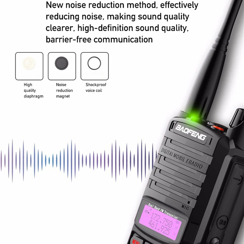 Baofeng UV-9R Plus 15W IP68 Wasserdichtes Walkie Talkie Dual Band 16KM Long Range Tragbarer VHF/UHF Transceiver CB Jagd Amateurfunk