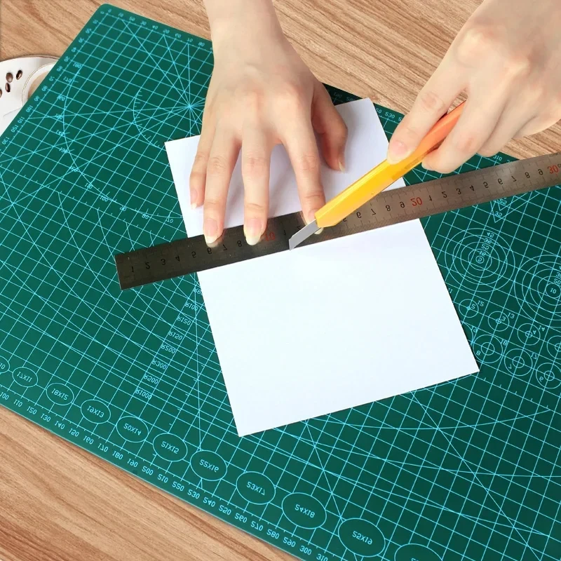 A2 Cutting Board Grid Line Self-healing Cutting Board Craft Card Multicolor Double-sided Desktop Manual Cutting Pad 60 * 45cm