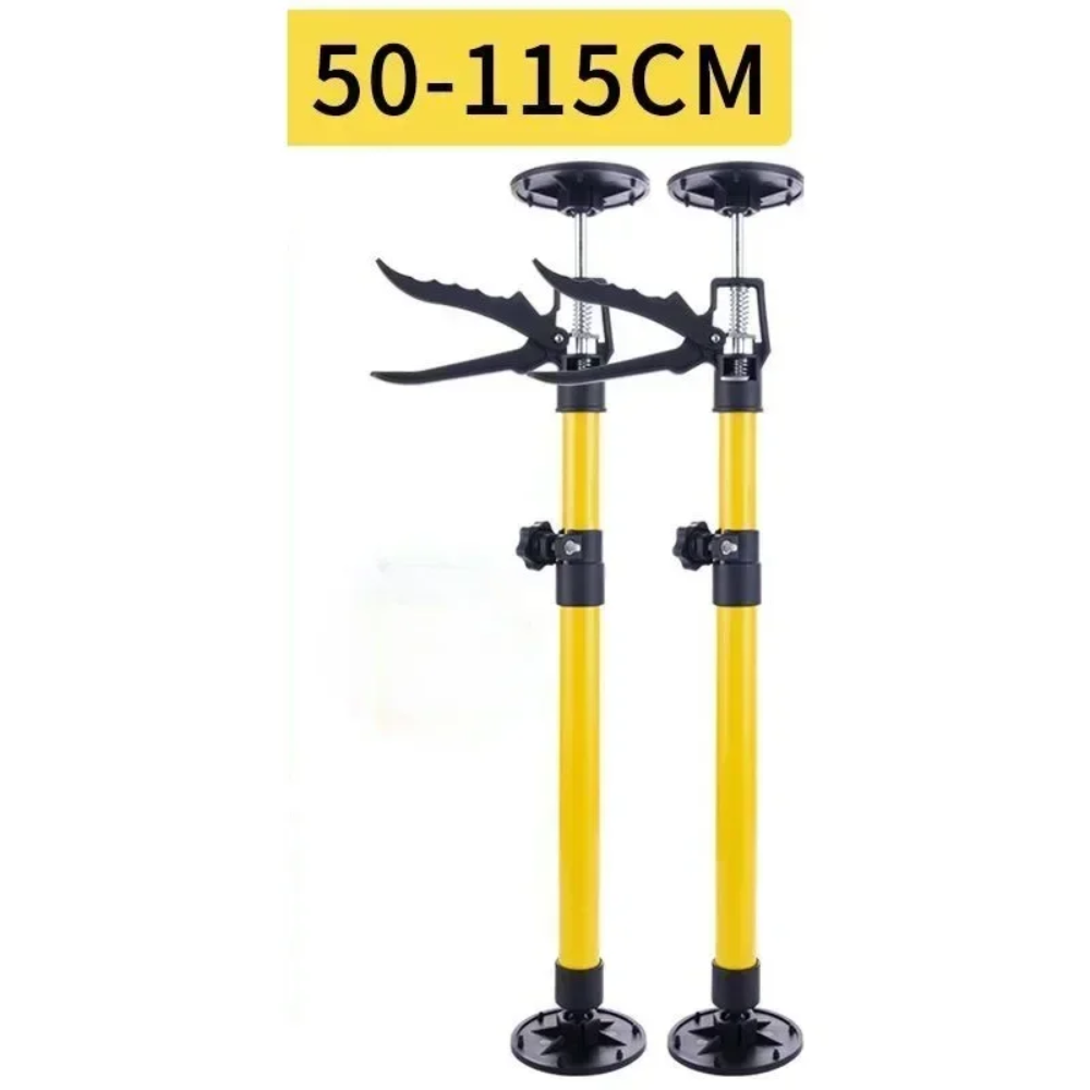 2 ชิ้นประหยัดแรงงาน Telescopic เหล็กสนับสนุน Rod ตู้แจ็คผนังสนับสนุนเสาเครื่องมือก่อสร้าง Non - Slip มือยกแจ็คเครื่องมือ