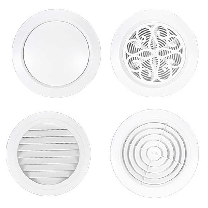 Decorative Air Vent Cover Round Ventilation Grill Outlet with Built-in Screen for Wall Ceiling Air Vent Cover kitchen tool
