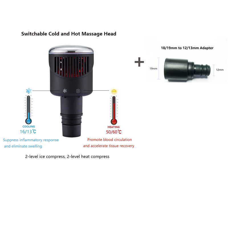 12 мм мини-фасциальный пистолет, массажная головка универсального типа