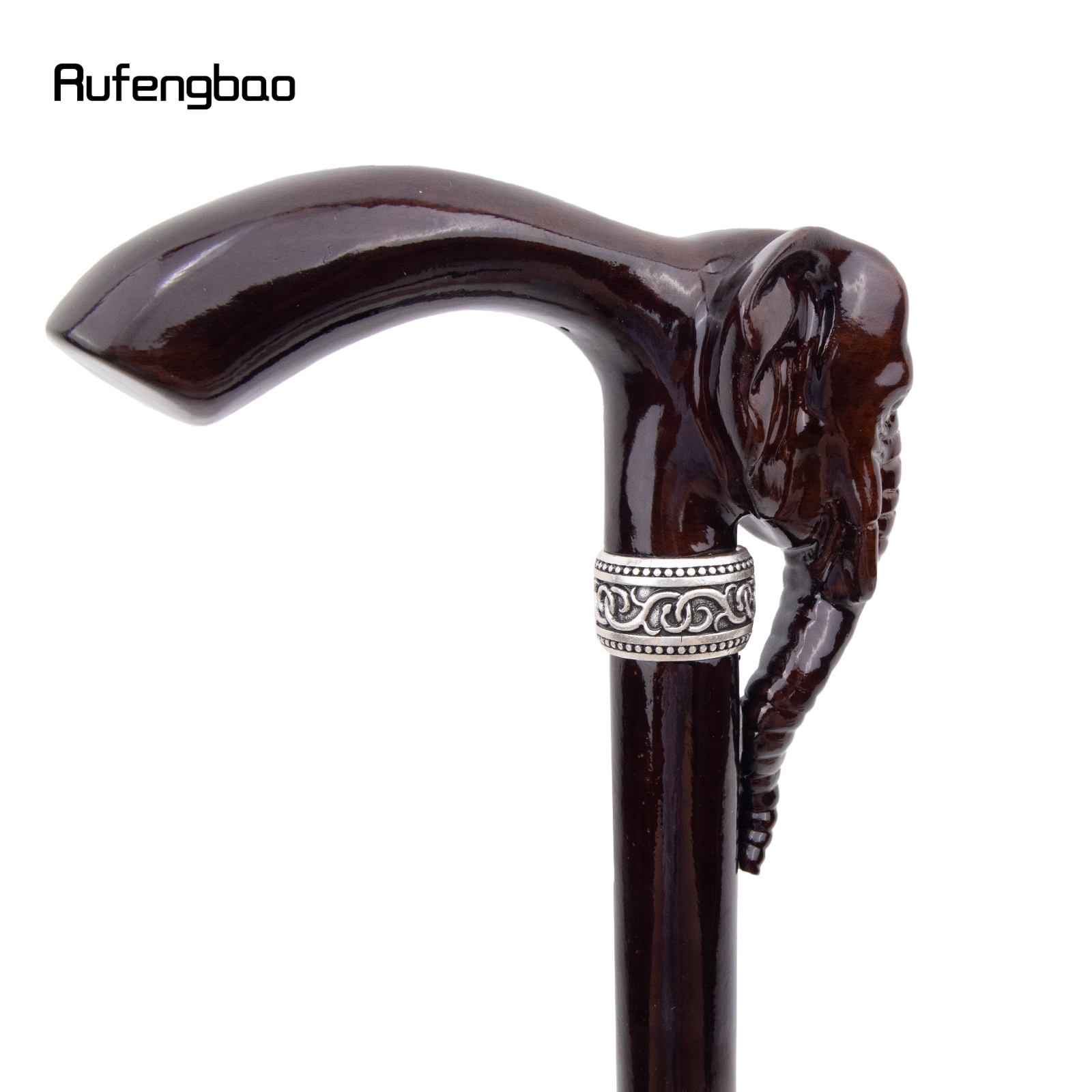 Bastón de madera de elefante marrón para caminar, varita decorativa para fiesta de cosplay, vampiro, Halloween, 90cm