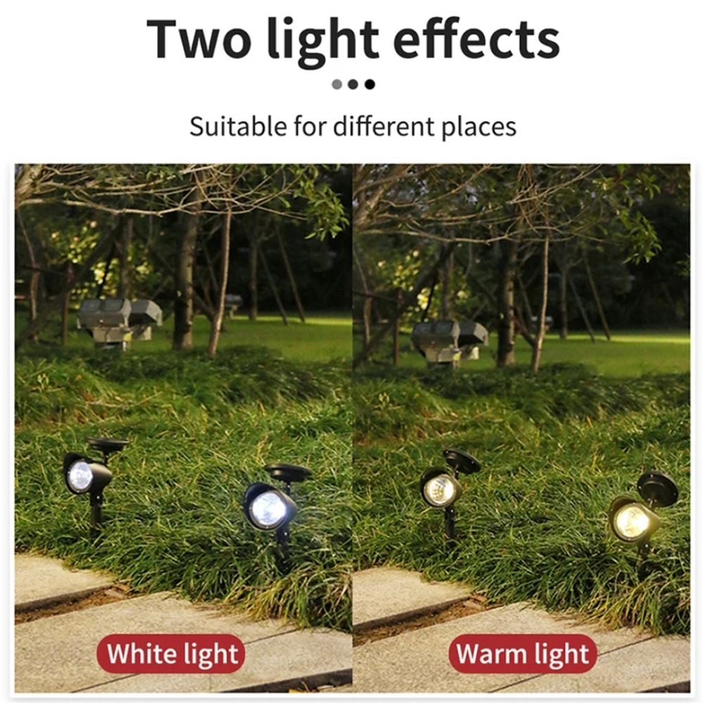 Outdoor Led Solar Scheinwerfer Garten Lichter Landschaft Dekoration IP65 Wasserdicht für Rasen Hof Weg Baum Separat Lampe