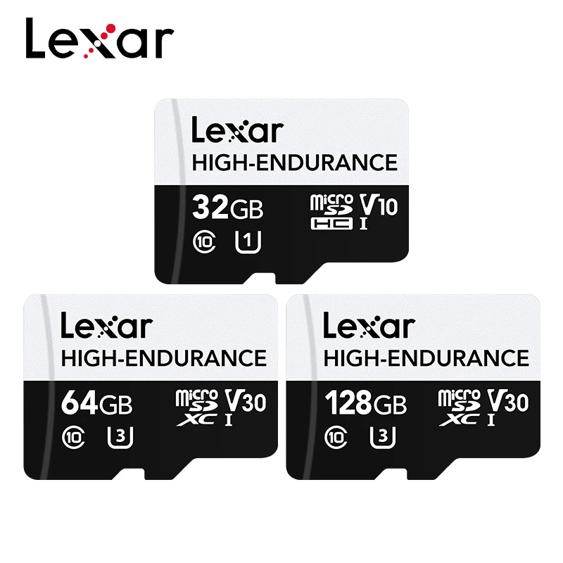Высококачественная карта Micro SD Lexar, 32 ГБ, 64 ГБ, 128 ГБ, 1080p, Full-HD, 4K, карта памяти TF для видеомониторинга, видеорегистратора, камеры безопасности