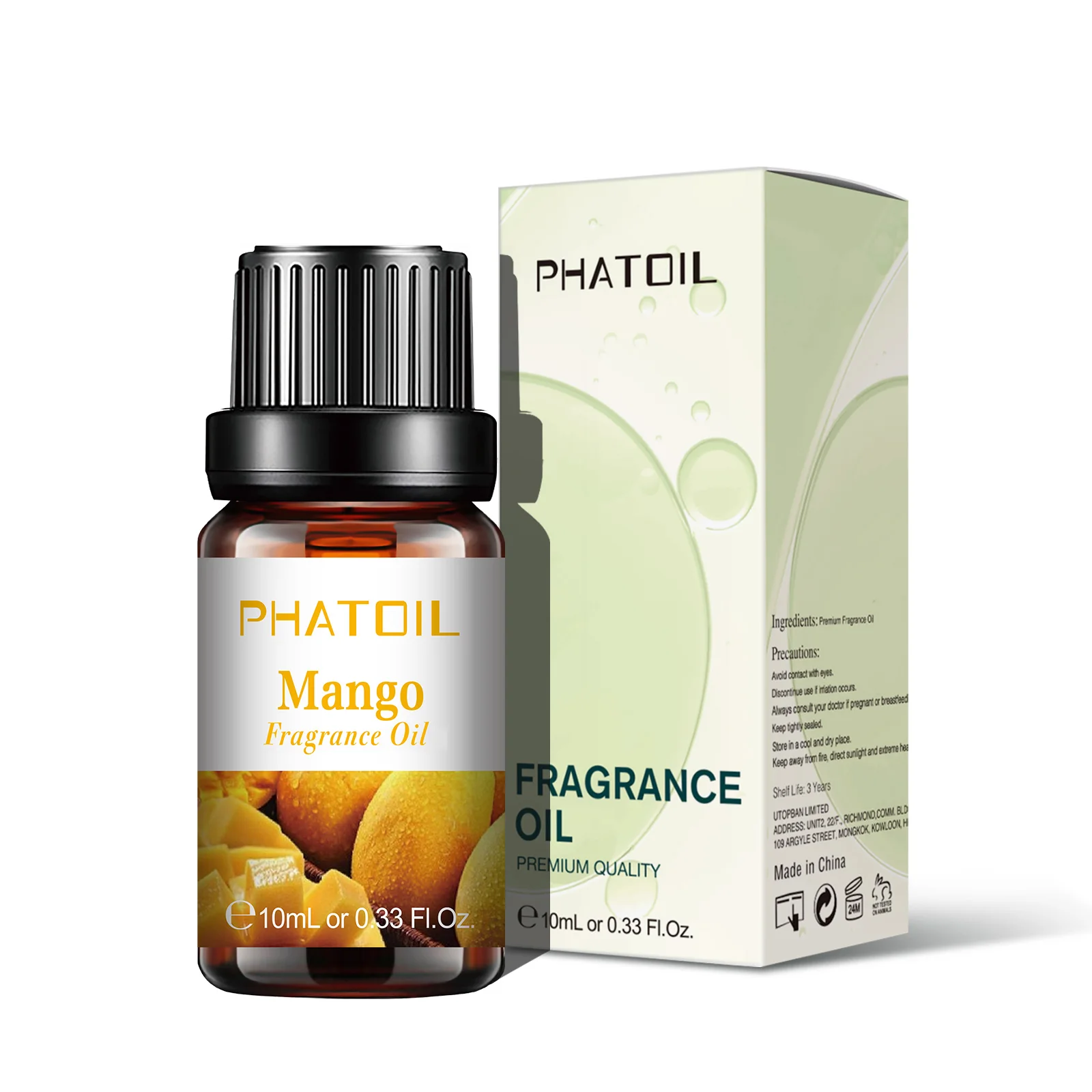 PHATOIL 10ml ผลไม้น้ํามันหอมระเหยมะม่วงสตรอเบอร์รี่ Apple เชอร์รี่แตงโมหวาน AROMA น้ํามันหอมระเหยสําหรับ Diffuser เทียนทํา