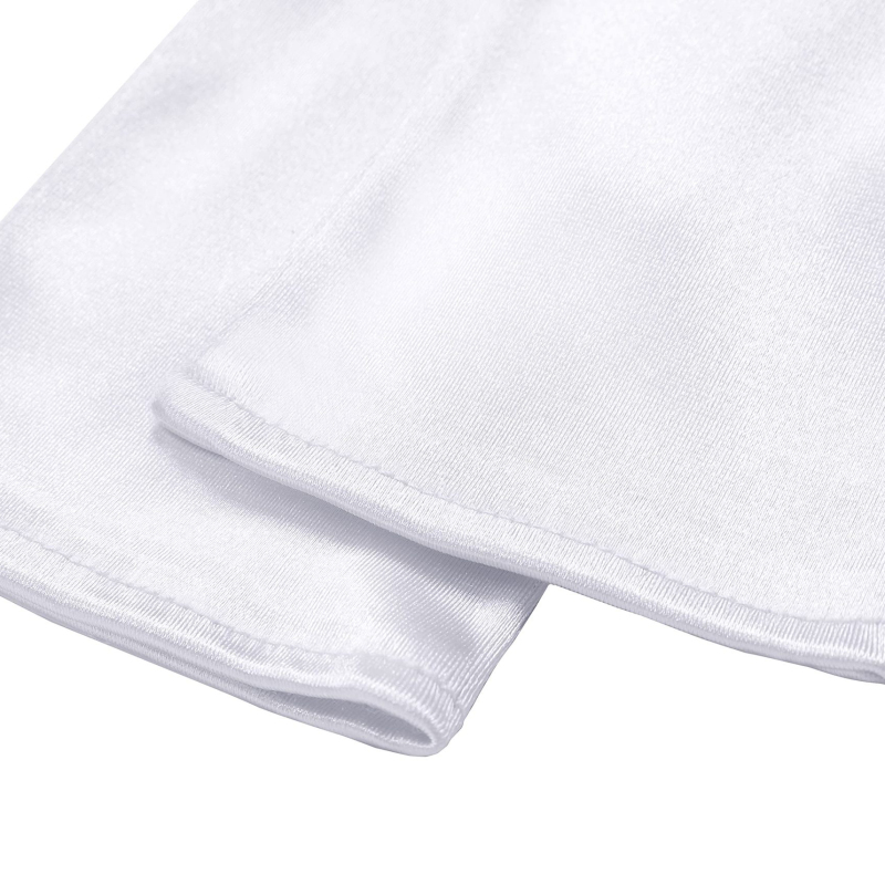 Guantes largos sin dedos con gancho de satén para mujer, 48cm, estilo Retro sólido, accesorios para vestido de noche de ópera, etiqueta de alta elasticidad