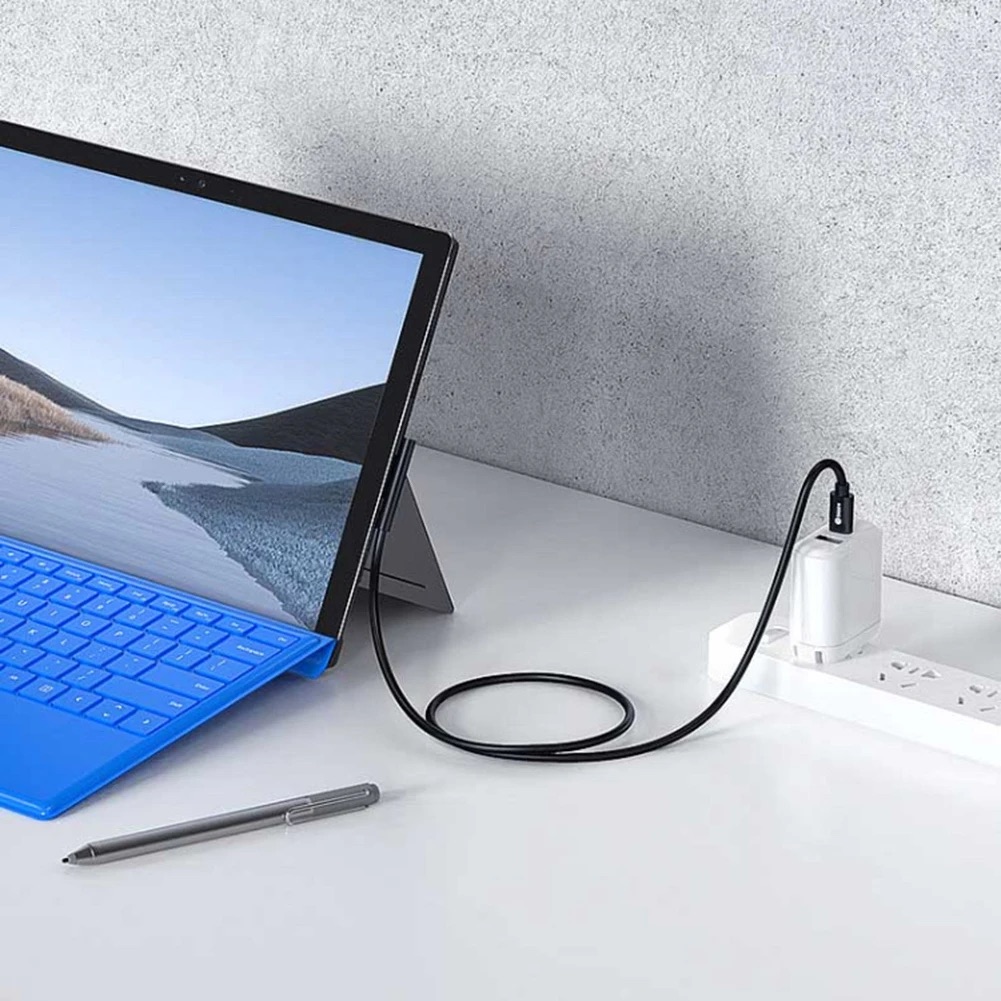 Fuente de alimentación USB tipo C de carga rápida para Microsoft Surface Pro 7 3 4 5 6 15V 3A PD Cable adaptador de cargador de tableta