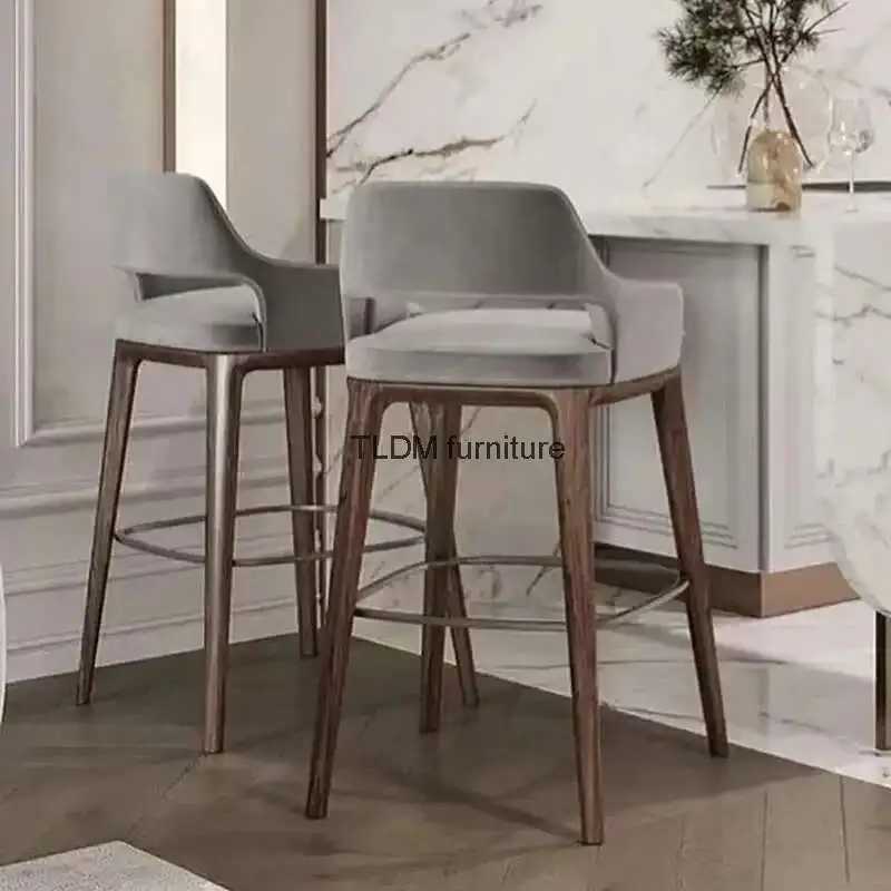 Sillas altas De comedor para Bar, Taburetes De recepción, color blanco, Vintage, Mostrador De mediados De siglo, juegos De muebles De jardín