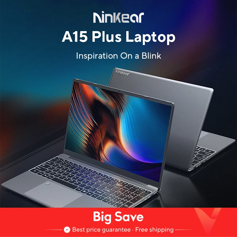 Ninkear A15 Plus 15,6 Zoll FHD IPS Laptop 32 GB DDR4 1 TB AMD Ryzen7 5825U PCIE Notebook 5000 mAh Lange Akkulaufzeit