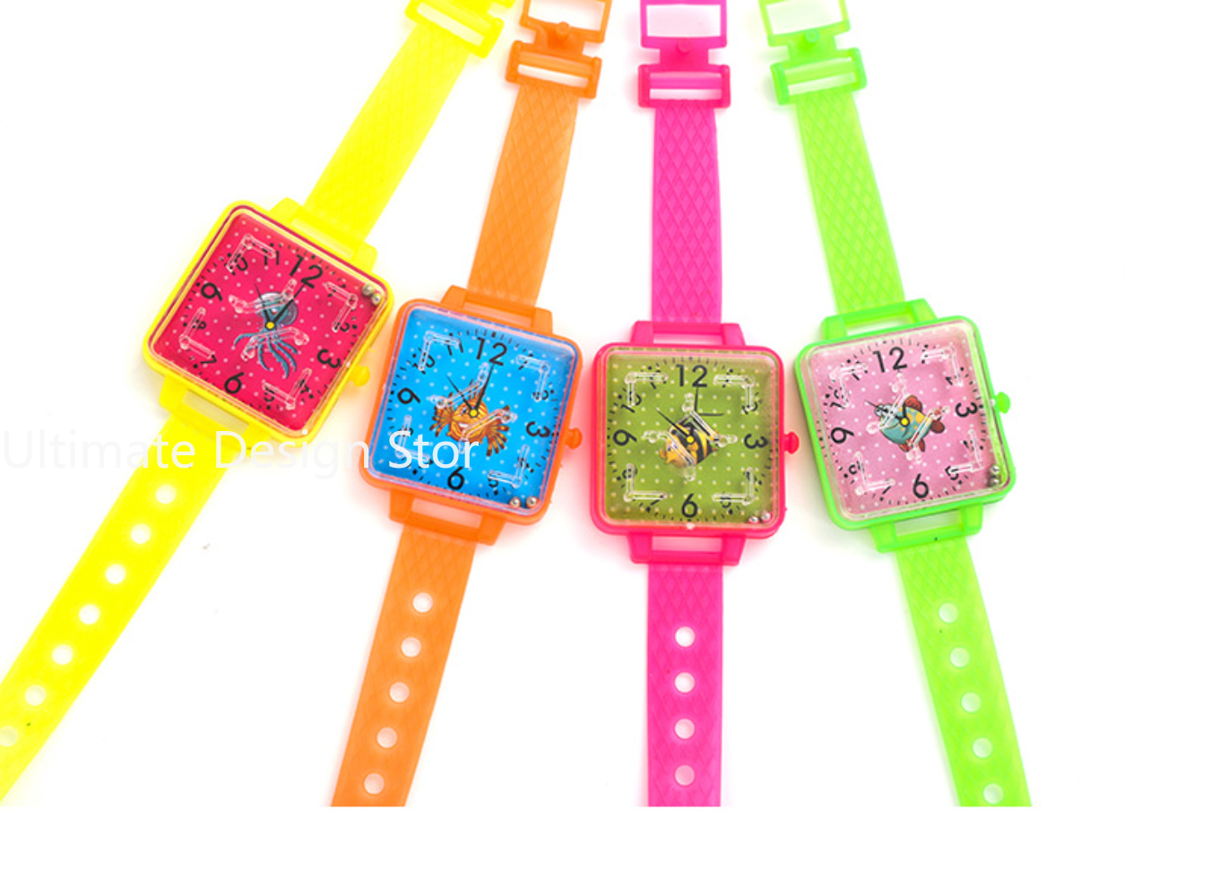 นาฬิกาของเล่นเขาวงกตพลาสติกสีเล็กๆวันเกิดสำหรับเด็กของขวัญปาร์ตี้ของขวัญ kado Bayi