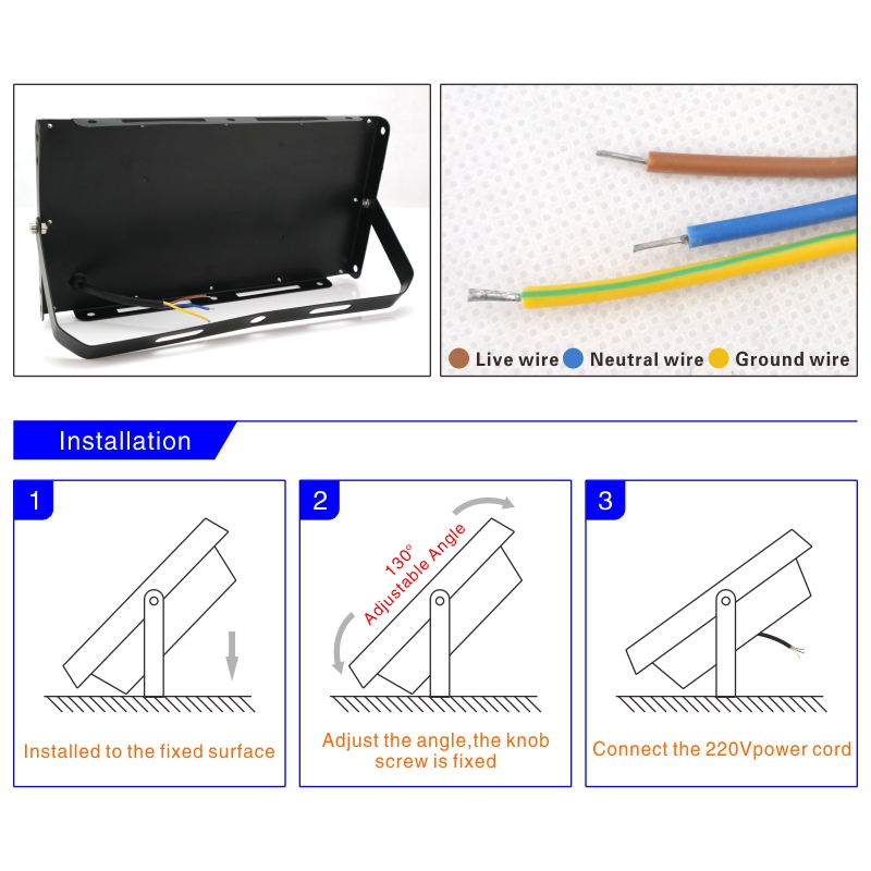 100W Led Flutlicht AC 220V 230V 240V Outdoor Flutlicht Scheinwerfer IP65 Wasserdichte LED Straße Lampe landschaft Garten Lichter