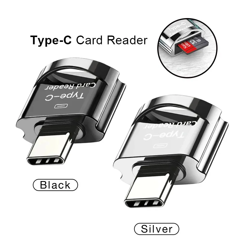 Plug and PlayType-CMini Lector de tarjetas para teléfono móvil Alta velocidadTFCardOTGCard Transmisión estable de alta velocidad