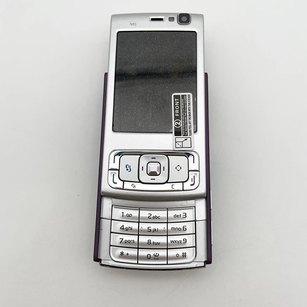 ปลดล็อก N95 5MP WIFI บลูทูธวิทยุ FM โทรศัพท์มือถือรัสเซียฮีบรูอาหรับแป้นพิมพ์ Made in ฟินแลนด์จัดส่งฟรี