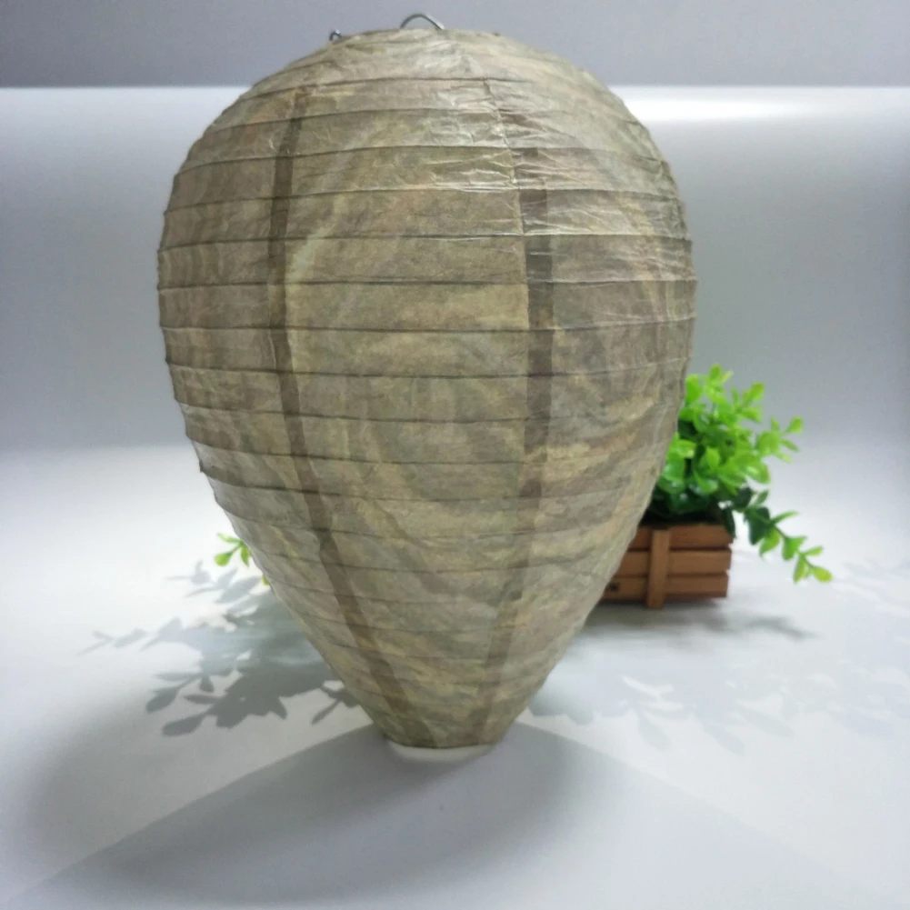 1-5Pcs Wasp Nest Decoy Hornets Deterrents Non-Toxic Fake Nest Bee Decoy Beehive Lanterns Hanging Patio Garden Repellent Trap