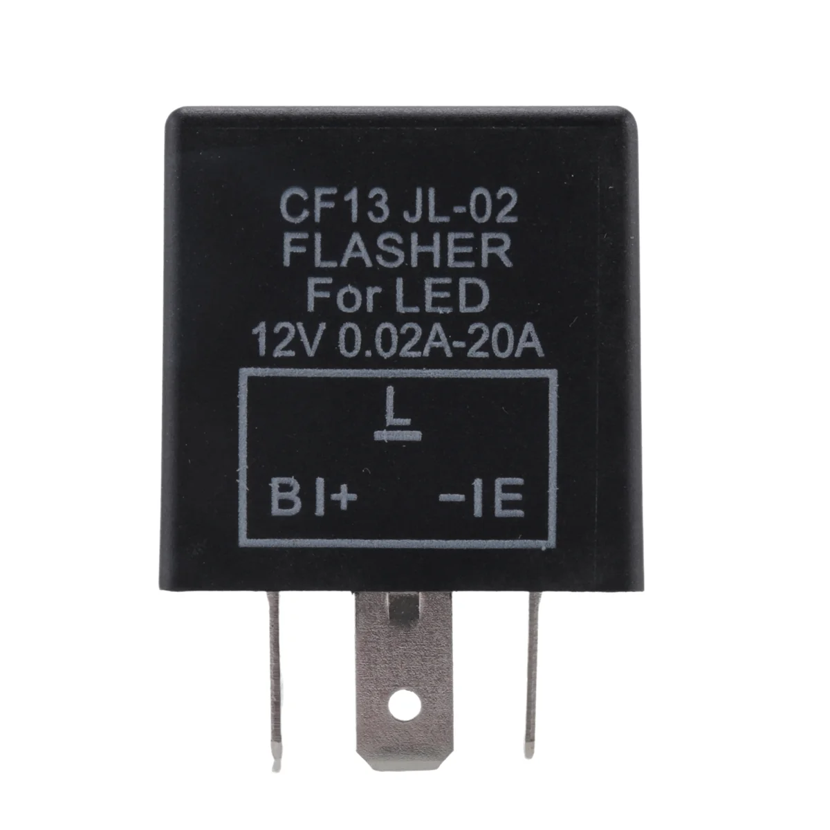 BABQ Relè lampeggiante elettronico LED 12V CF-13 a 3 pin per auto per lampeggiatore indicatori di direzione