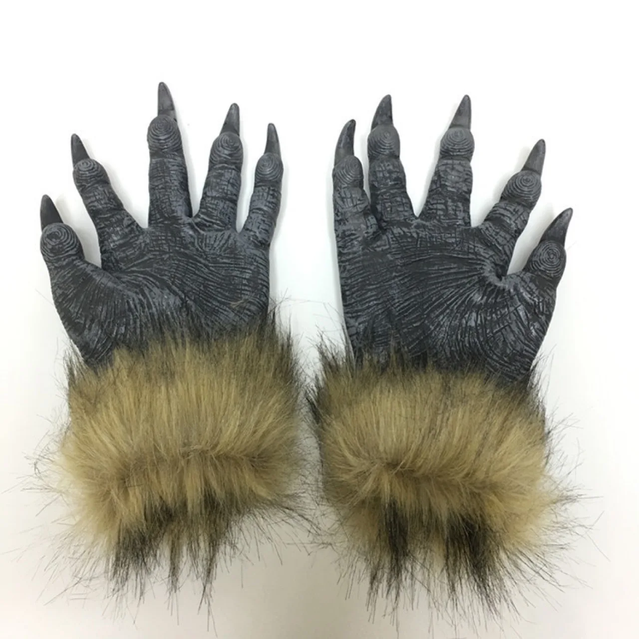 Halloween Wolfskopf Handschuh Maske Requisiten Horror Teufel Kostüm Tanz Requisiten Tierkopf Set